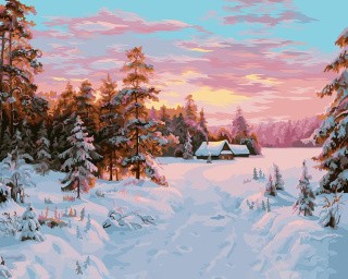 Картина по номерам «Дорога к дому» Картина по номерам «Дорога к дому»