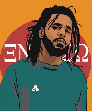 Картина по номерам «j cole»