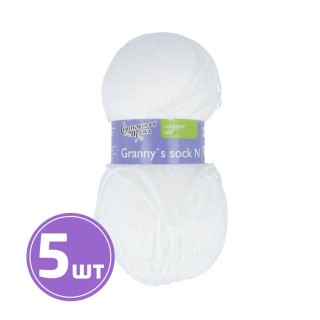 Пряжа Семеновская Granny`s sock N (25), суровый 5 шт. по 100 г Пряжа Семеновская Granny`s sock N (25), суровый 5 шт. по 100 г