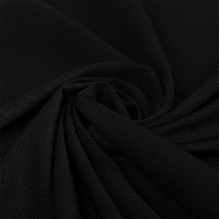 Ткань Костюмная Гальяно, 1 м х 150 см, 200 г/м², цвет: черный, TBY