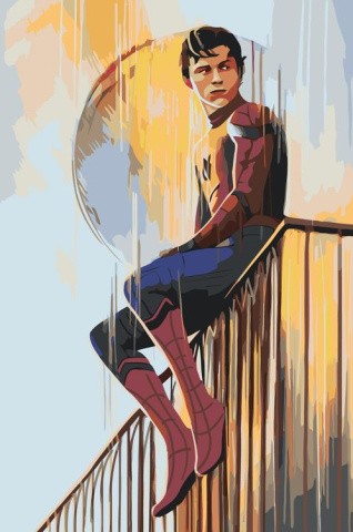 Картина по номерам «Человек-паук: Нет пути домой. Том Холланд»