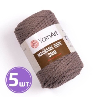 Пряжа YarnArt Macrame rope 3 мм (788), какао, 5 шт. по 250 г