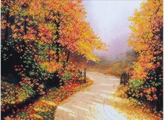 Набор вышивки бисером «Дорога в осень» Набор вышивки бисером «Дорога в осень»