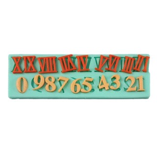 Силиконовый молд - Цифры, 16x5см Силиконовый молд - Цифры, 16x5см
