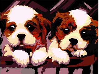 Картина цветным песком «Братья» Картина цветным песком «Братья»