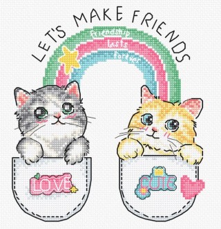 Набор для вышивания «Let's make friends!»