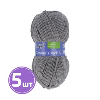 Пряжа Семеновская Granny`s sock N (105), натуральный темно-коричневый 5 шт. по 100 г Пряжа Семеновская Granny`s sock N (105), натуральный темно-коричневый 5 шт. по 100 г