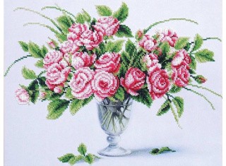 Набор вышивки бисером «Чайные розы» Набор вышивки бисером «Чайные розы»