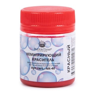 Немигрирующий краситель, 40 г, цвет: 06 красный, Bubble Time