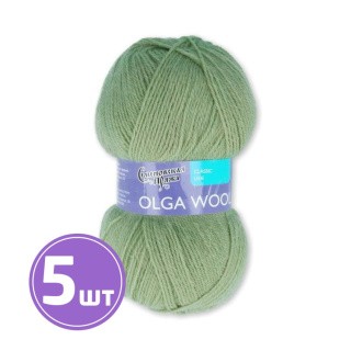 Пряжа Семеновская Olga W (122), зеленое яблоко 5 шт. по 100 г Пряжа Семеновская Olga W (122), зеленое яблоко 5 шт. по 100 г