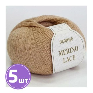 Пряжа SEAM MERINO LACE (23), розово-бежевый, 5 шт. по 50 г