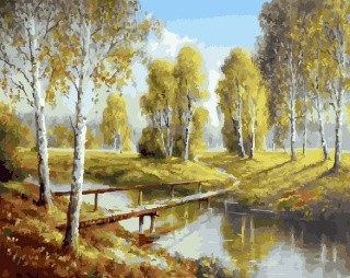 Картина по номерам «Деревянный мост» Картина по номерам «Деревянный мост»