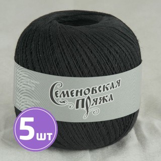 Пряжа Семеновская KROK max (30001), черный 5 шт. по 100 г Пряжа Семеновская KROK max (30001), черный 5 шт. по 100 г