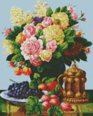 Алмазная вышивка «Роскошь букета» Алмазная вышивка «Роскошь букета»