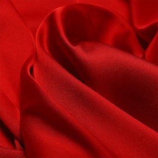 Ткань шелк Армани, 5 м, ширина 150 см, 90 г/м², цвет: 109 красный, TBY