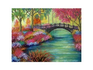 Рисунок на ткани для вышивания бисером «Цветущие берега»