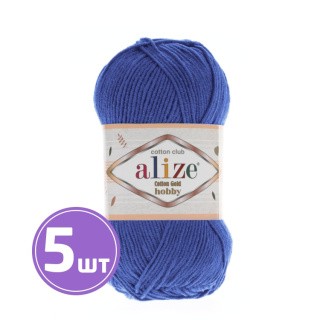 Пряжа ALIZE Cotton Gold Hobby (141), василек, 5 шт. по 50 г Пряжа ALIZE Cotton Gold Hobby (141), василек, 5 шт. по 50 г