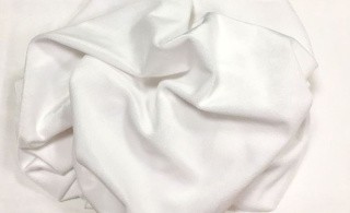 Ткань вельбоа гладкая, 3 м, ширина 180 см, цвет: белый, TBY