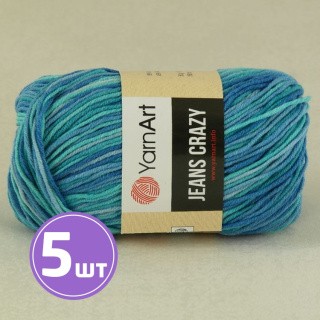Пряжа YarnArt Jeans Crazy (8212), мультиколор, 5 шт. по 50 г Пряжа YarnArt Jeans Crazy (8212), мультиколор, 5 шт. по 50 г