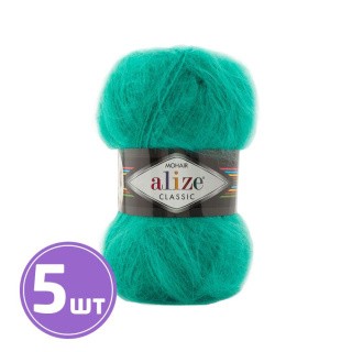 Пряжа ALIZE Mohair classik new (477), бирюзово-зеленый, 5 шт. по 100 г Пряжа ALIZE Mohair classik new (477), бирюзово-зеленый, 5 шт. по 100 г