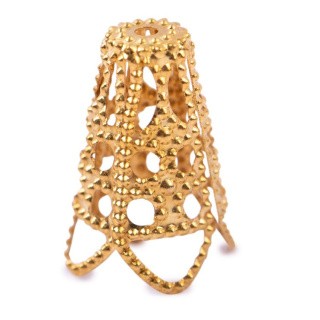 Розетка для бус 16 мм, цвет: под золото, 5 шт., Zlatka Розетка для бус 16 мм, цвет: под золото, 5 шт., Zlatka