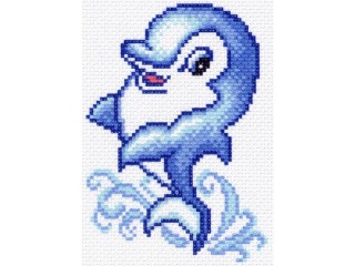 Рисунок на канве «Дельфинчик»