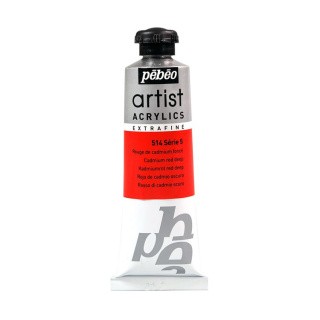 Краска акриловая Pebeo Artist Acrylics extra fine №5 (Кадмий темно-красный), 37 мл