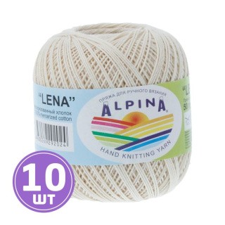 Пряжа Alpina LENA (05), светло-бежевый, 10 шт. по 50 г