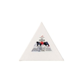 Холст грунтованный на подрамнике, треугольный, 100% хлопок, 20х17,3 см, 280 г/кв.м, Vista-Artista