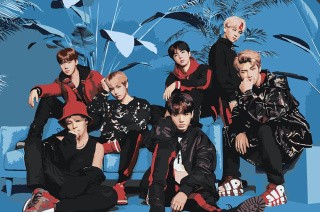 Картина по номерам «Корейская K-POP группа BTS 4»