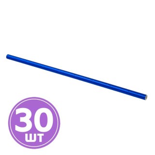 Трубочки для коктейля бумажные, 19,7 см, 5 упаковок по 6 шт., цвет: синяя фольга, BOOMZEE