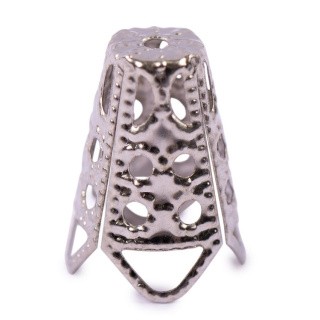 Розетка для бус 16 мм, цвет: под никель, 5 шт., Zlatka Розетка для бус 16 мм, цвет: под никель, 5 шт., Zlatka