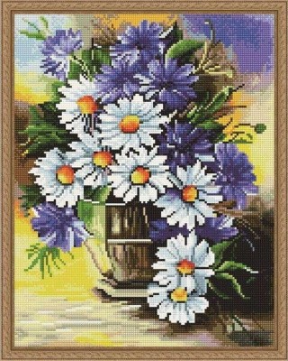 Алмазная вышивка «Букет из ромашек» Алмазная вышивка «Букет из ромашек»