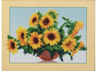 Набор вышивки бисером «Солнечные цветы» Набор вышивки бисером «Солнечные цветы»