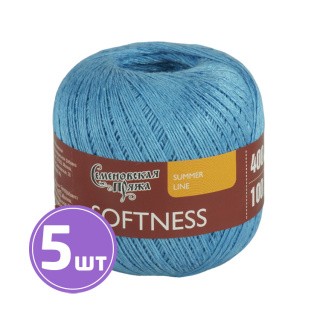 Пряжа Семеновская Softness (Нежность) (174030), гиацинт, 5 шт. по 100 г Пряжа Семеновская Softness (Нежность) (174030), гиацинт, 5 шт. по 100 г