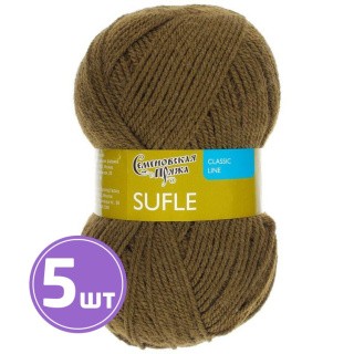 Пряжа Семеновская Sufle (235), олива 5 шт. по 100 г Пряжа Семеновская Sufle (235), олива 5 шт. по 100 г