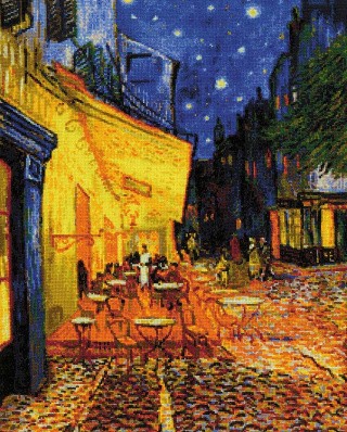 Набор для вышивания «Ночная терраса кафе» по мотивам картины В. Ван Гога