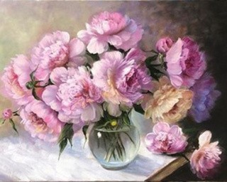 Картина по номерам «Пионы в вазе» Картина по номерам «Пионы в вазе»