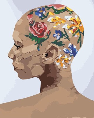 Картина по номерам «Мысли-цветы»