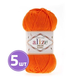 Пряжа ALIZE Cotton Gold Hobby (37), ярко-оранжевый, 5 шт. по 50 г