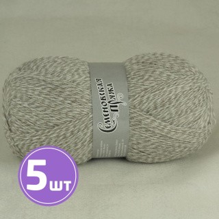 Пряжа Семеновская Test 93 (15149), суровый-меланж-кофе 5 шт. по 100 г Пряжа Семеновская Test 93 (15149), суровый-меланж-кофе 5 шт. по 100 г