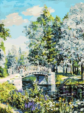 Картина по номерам «Мостик» Картина по номерам «Мостик»