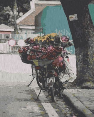 Картина по номерам «Уличные цветы» Картина по номерам «Уличные цветы»