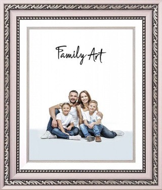 Багетная рама со стеклом, розовая, 40х50 см