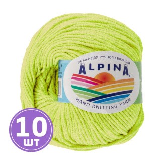 Пряжа Alpina RENE (113), ярко-салатовый, 10 шт. по 50 г