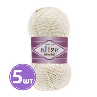 Пряжа ALIZE Cotton Gold (599), речной жумчуг, 5 шт. по 100 г Пряжа ALIZE Cotton Gold (599), речной жумчуг, 5 шт. по 100 г