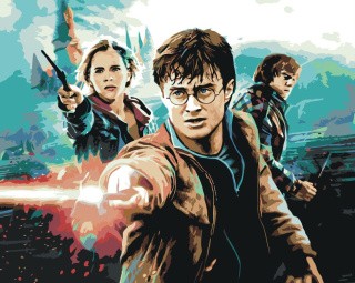 Картина по номерам «Гарри Поттер, Рон и Гермиона» Картина по номерам «Гарри Поттер, Рон и Гермиона»