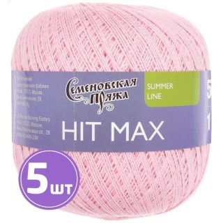 Пряжа Семеновская HIT max (30033), бледная роза 5 шт. по 100 г Пряжа Семеновская HIT max (30033), бледная роза 5 шт. по 100 г