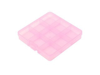 Коробка для швейных принадлежностей Gamma, цвет: розовый прозрачный