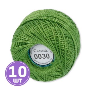 Пряжа Gamma Ирис (0030), травяной, 10 шт. по 10 г